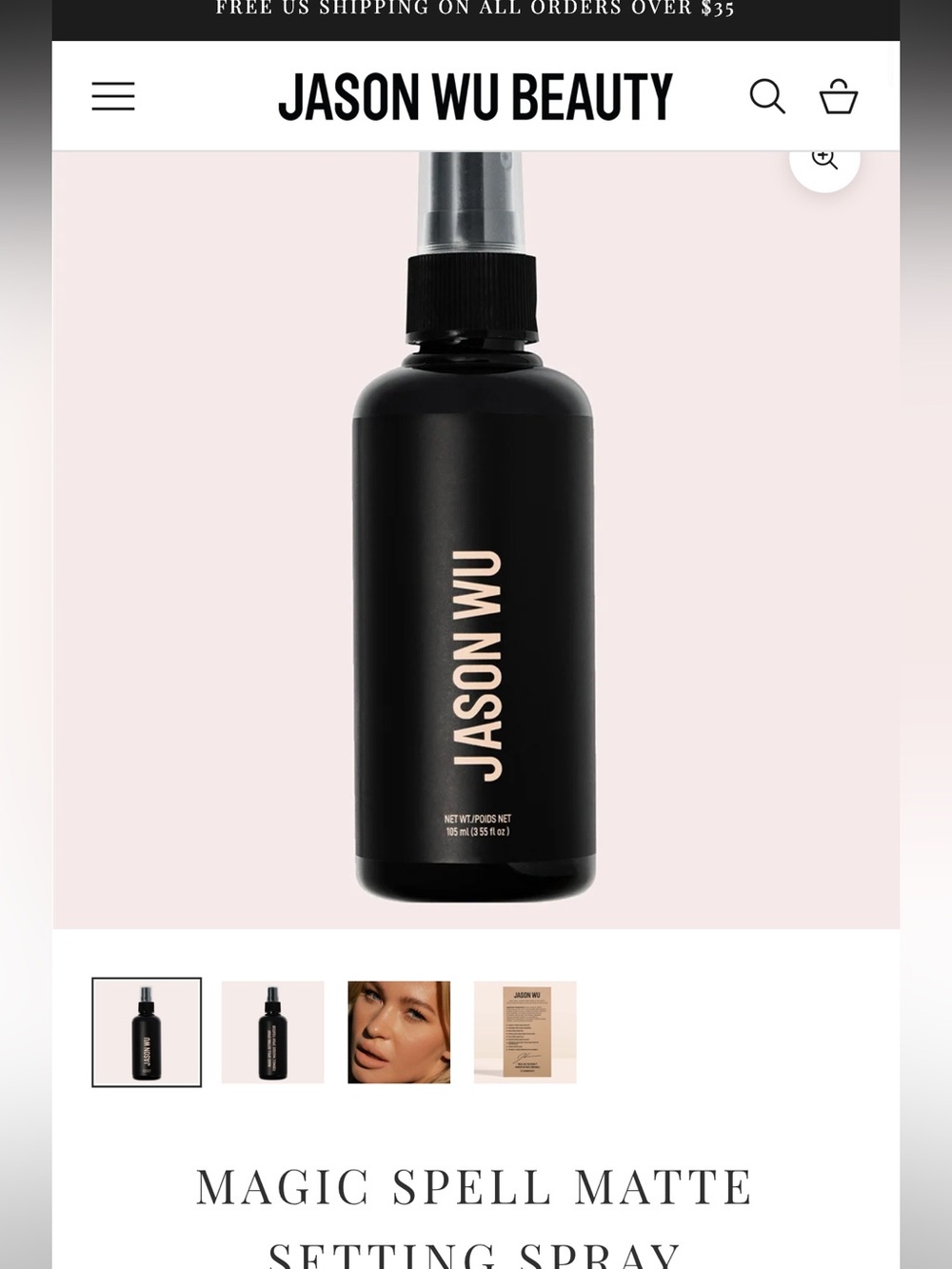 BNIB Jason Wu setting spray
